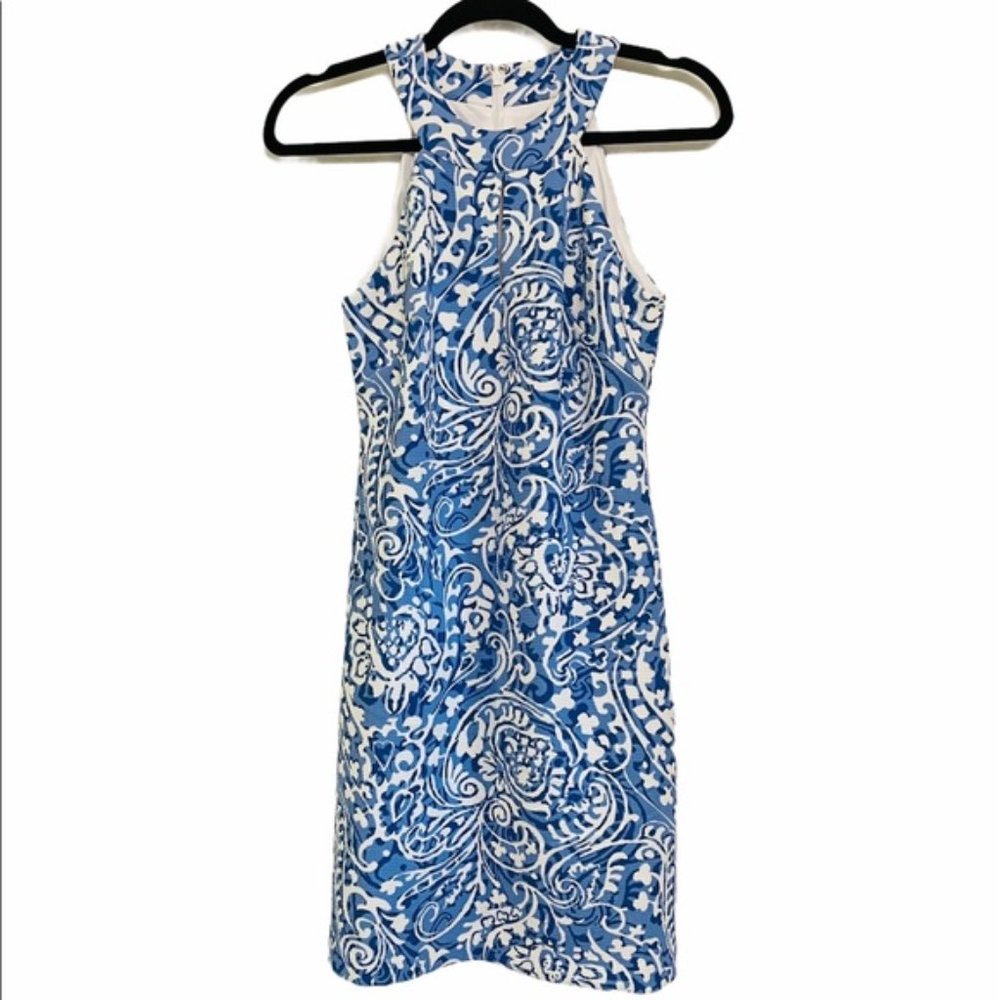 Vince Camuto Blue Dress  with Keyhole Neck
